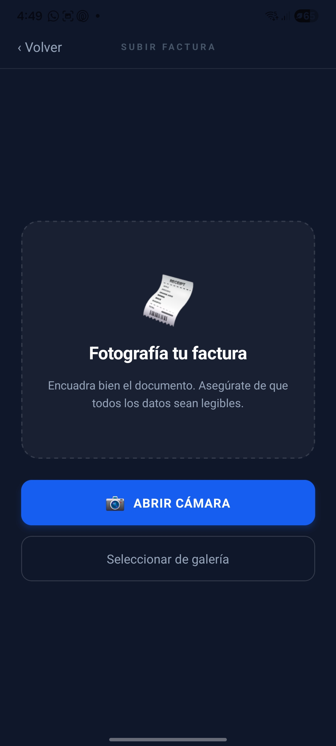 Subir factura